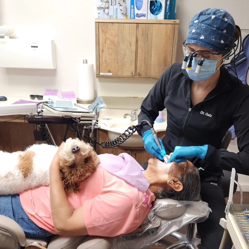 Therapy dog Lucy